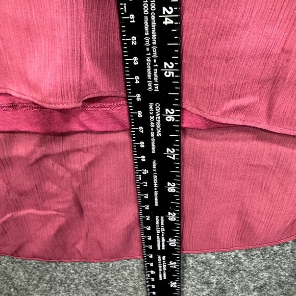 Soft Surroundings Capizzi Blouse Women's Large Red Wine Maroon Balloon Sleeve - Picture 5 of 8